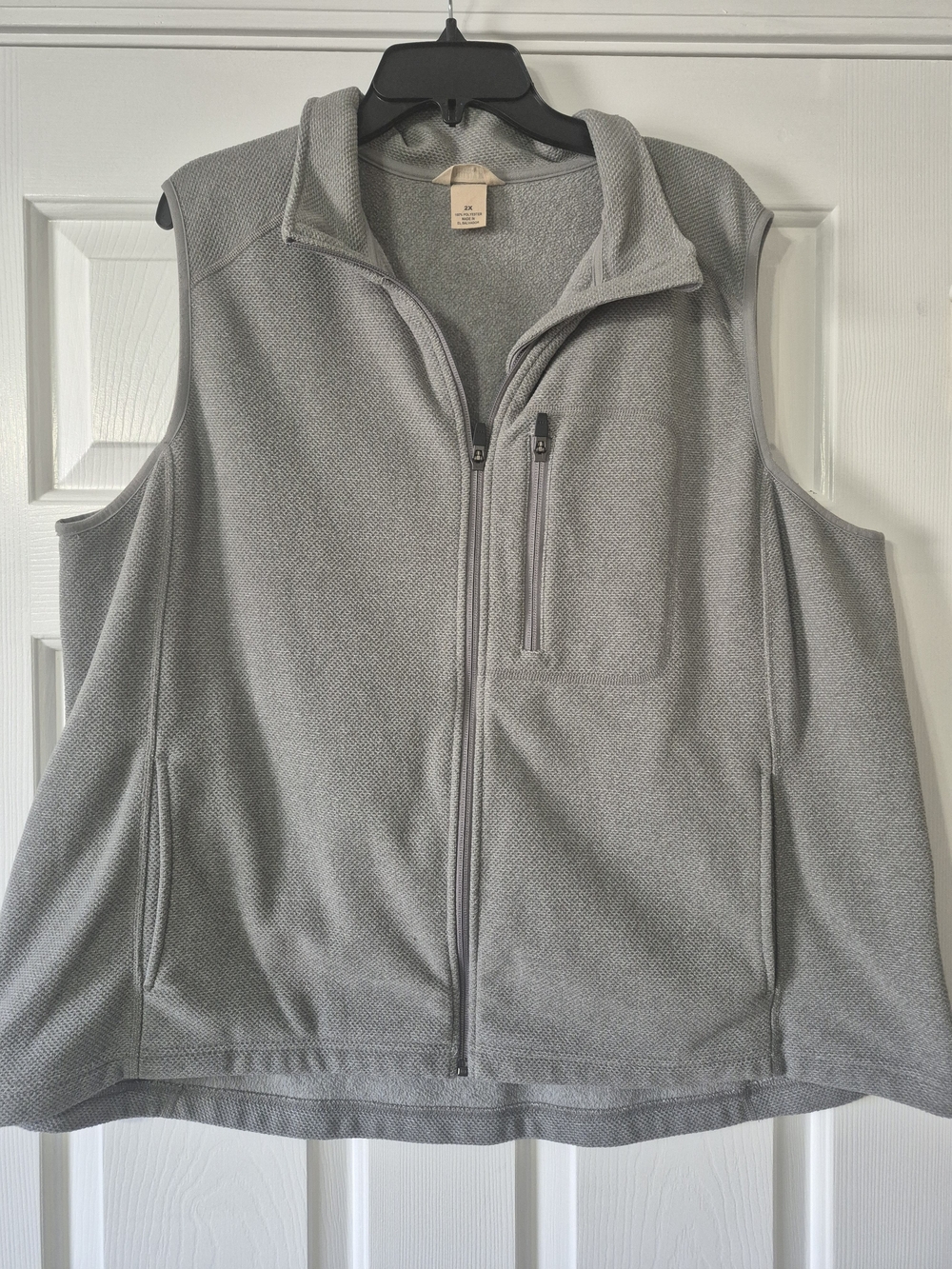 Duluth Trading Co Gray Full-Zip Men's Fleece Vest